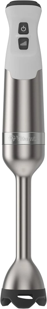 Vitamix 5-Speed Immersion Blender, Professional-Grade Hand Blender with 625-Watt Motor and Stainless-Steel Blade, Stainless Steel/White