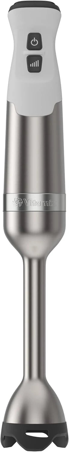 Vitamix 5-Speed Immersion Blender, Professional-Grade Hand Blender with 625-Watt Motor and Stainless-Steel Blade, Stainless Steel/White
