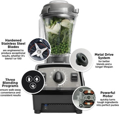 Vitamix Propel 510 Blender with Simply Smoothies Cookbook, 3 Preset Blending Programs, Professional-Grade, 48-oz Container, Emerald