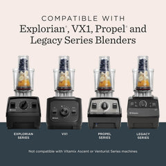 Vitamix Personal Cup Adapter, BPA-Free, Dishwasher-Safe, Two 20-Ounce Blender Cups, Two Lids, and One Blender Adapter with Stainless-Steel Blades, Not Compatible with Ascent or Venturist Series